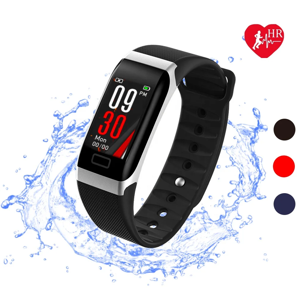 

Waterproof Pedometer fitness tracker smart bracelet with sleep monitor for iOS Android phones, Red;blue;black/customized