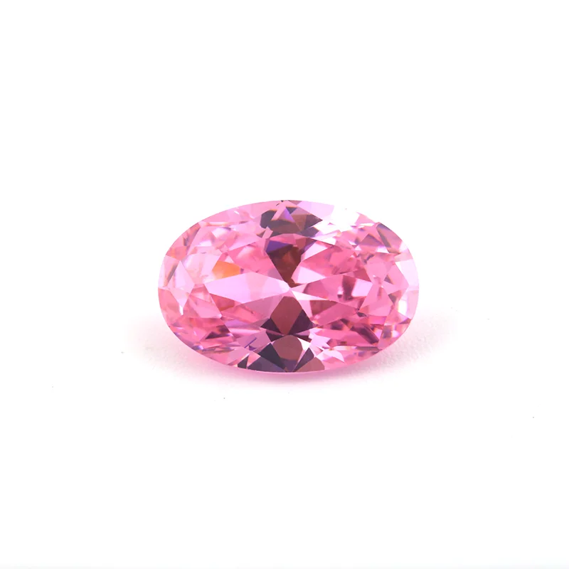 

Thriving Gems Hot Selling Factory Price Oval Cut CZ Stone Pink Cubic Zirconia Stone