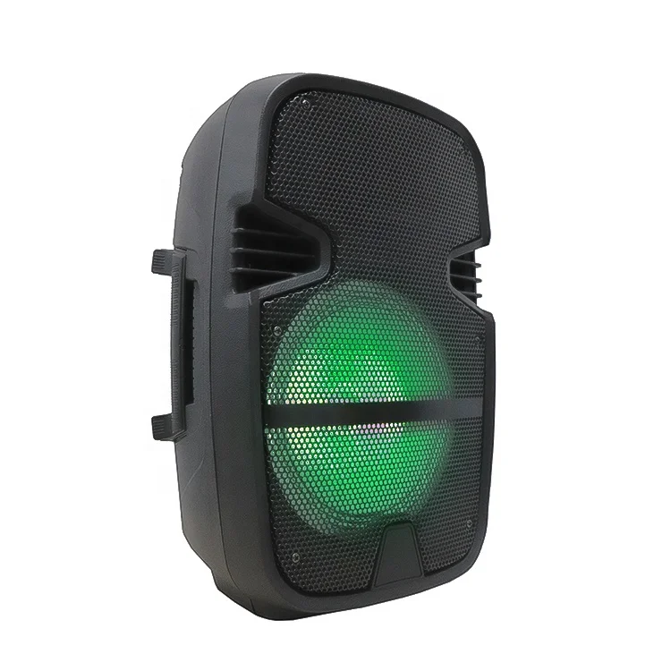 

Best selling portable bt outdoor DJ speaker with LED subwoofer surround sound, Black
