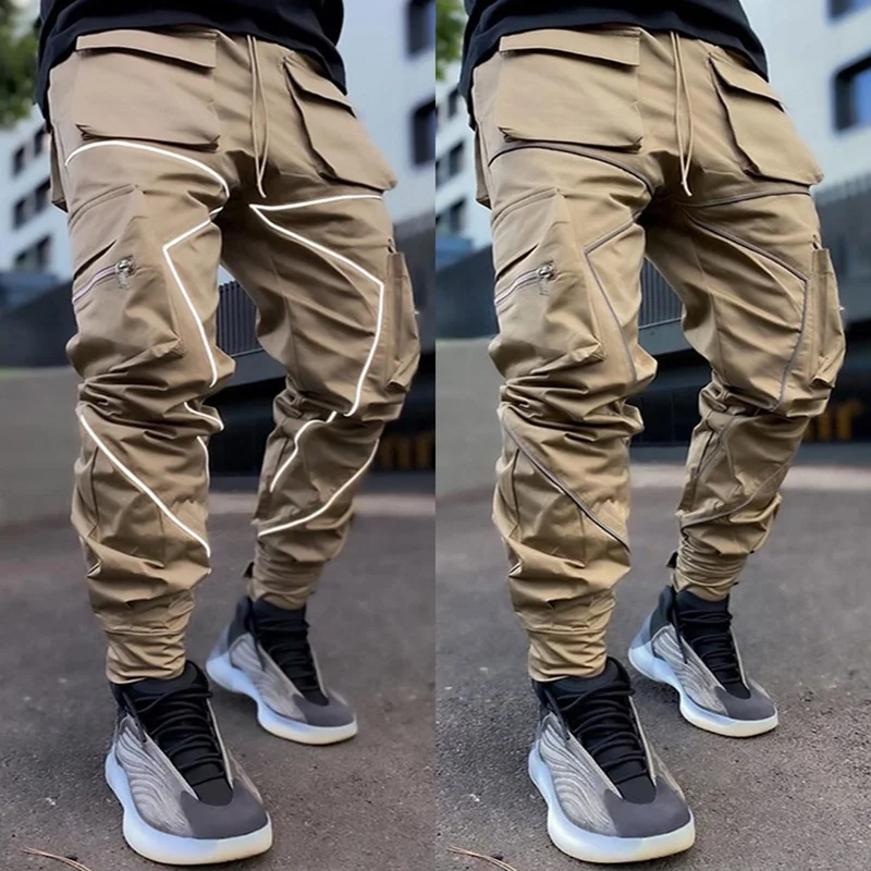 

LW K-33 New arrival mens joggers stylish exercise pants for man plus size fashion with pockets mens pants 2021, 6 colors available