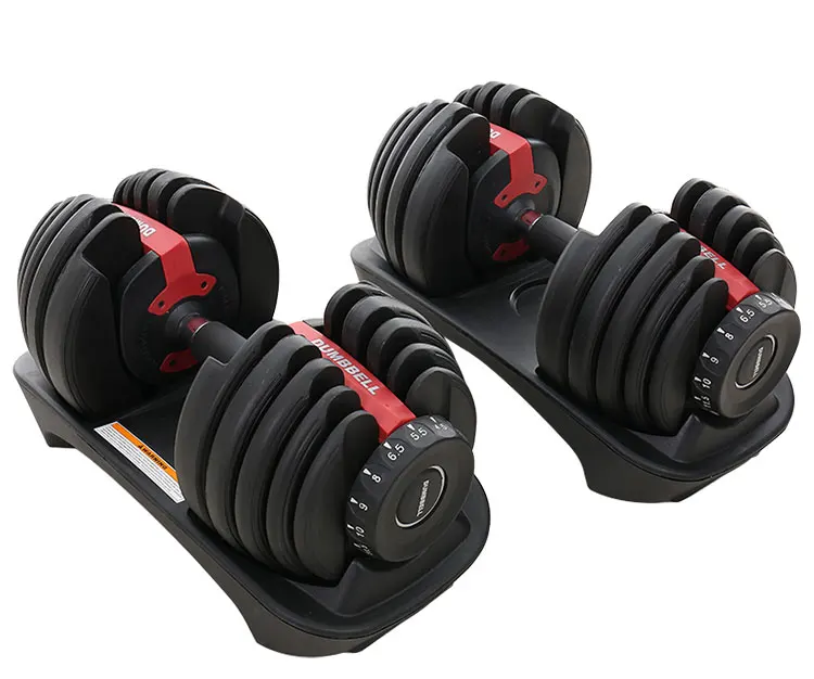 

24kg Heavy Custom Body Buy 552 Equipment Workout Home Fitness 52.5LB Cast Iron Smart Free Weight Set Adjustable Dumbbell, Red, yellow