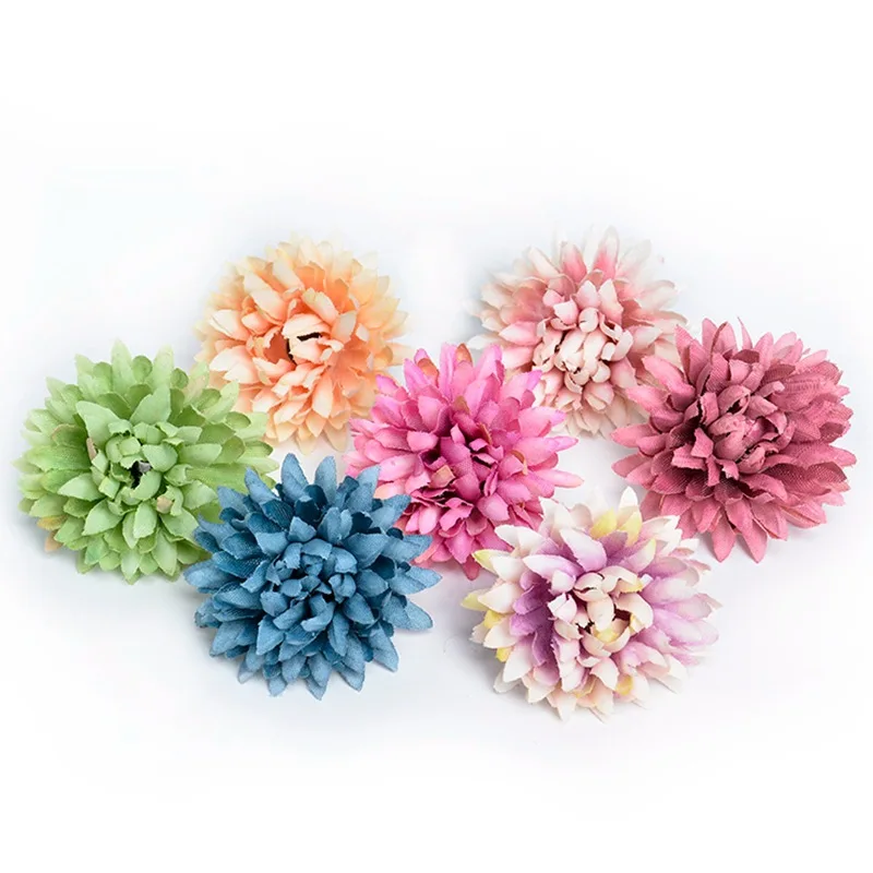 

10pcs/lot Silk Hydrangea Flower Head Artificial Flower For Wedding Home Decoration DIY Wreath Gift Box Scrapbooking Craft