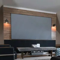 

100 inch home theater PET crystal fixed frame screen ust ultra short throw projector screen ambient light rejecting screen