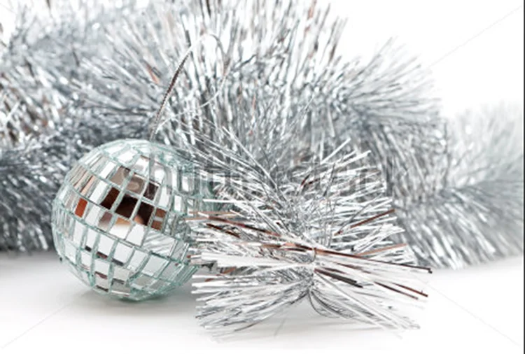 OEM design custom Christmas ornament different style silver mirror disco ball decoration