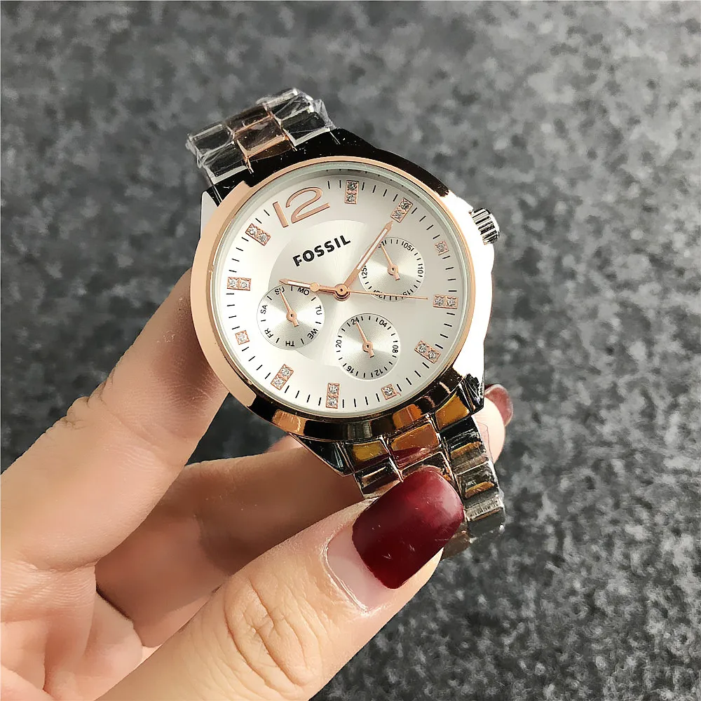 

OEM Factory Price trend design quartz watch clear wristwatches with diamond watches bracelet stainless steel custom logo, Gold