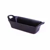 24oz ceramic rectangle loaf pan 12.25 inch metallic style glazed bakeware