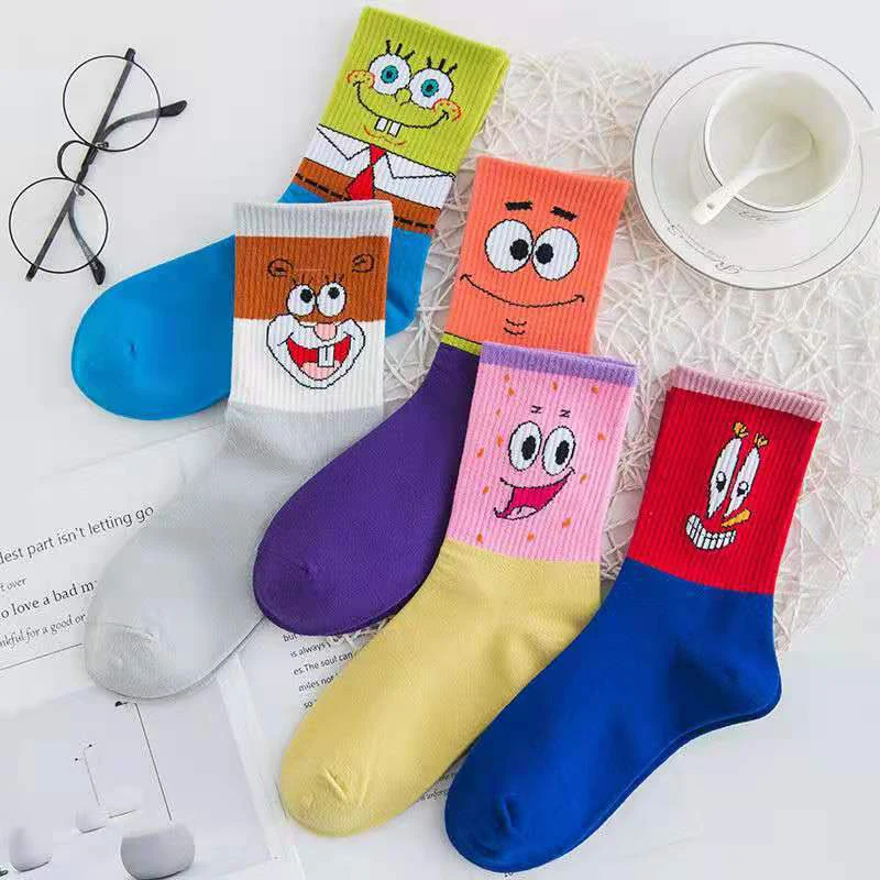 

Wholesale New Fancy Soft Cute Cartoon Anime Skateboard Adults Socks Couples Socks