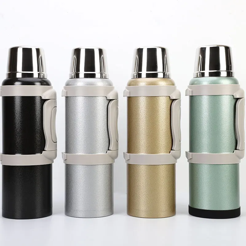 

3.2L/3.6L/4.2L Big capacity vacuum flask insulated Thermos with 2 cups Wide mouth double wall stainless steel304 water bottle