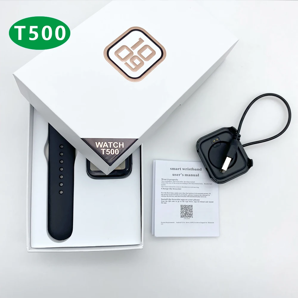 

Cheap Price T500 Smartwatch 2021 1.44 Inch Bt Call Series 5 6 Waterproof Diy Dial Support Android Ios Smart Watch T500