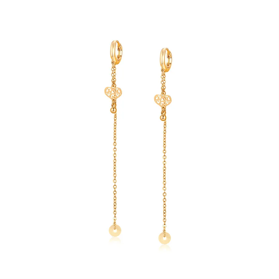 

A00633470 Xuping Jewelry Elegant Fashion Light Luxury High-end 18K Gold Fringe Long Dingle Lady Earrings