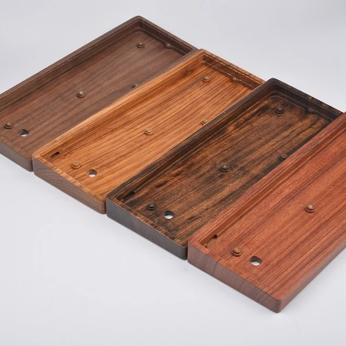 

Factory Made Cheap Handcraft GH60 Solid Wooden keyboard Case customized Mechanical Gaming Keyboard Compatible Wooden Case