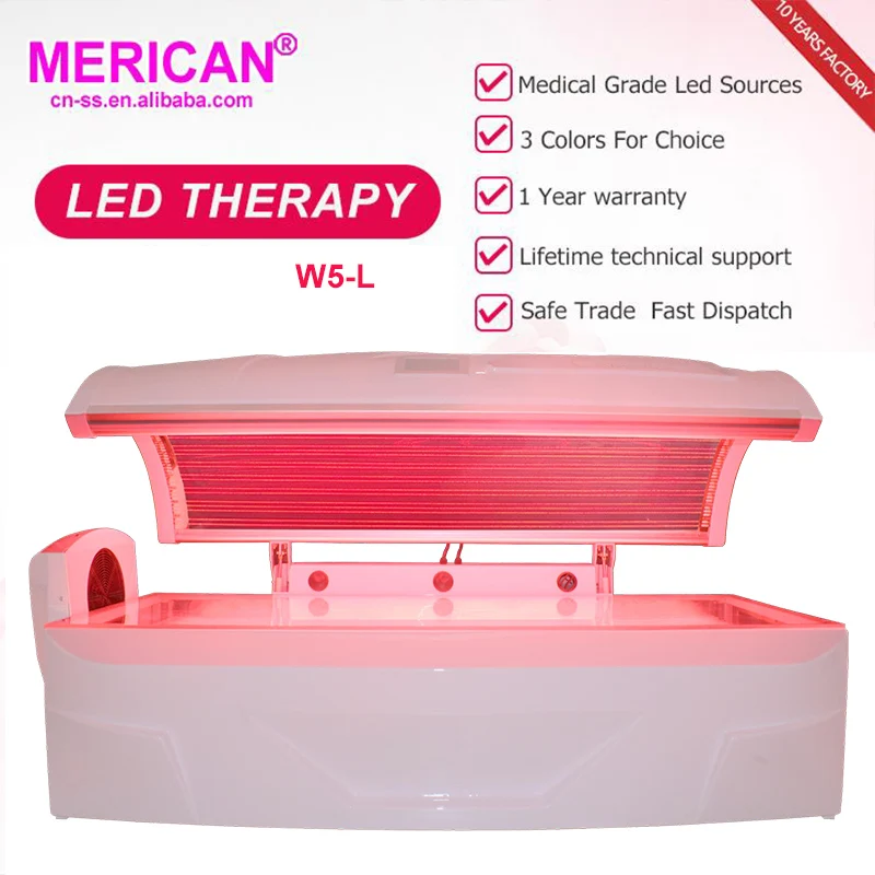 Whole Body Led Light Therapy Capsule W5l Pdt Red Infrared Bed For Skin