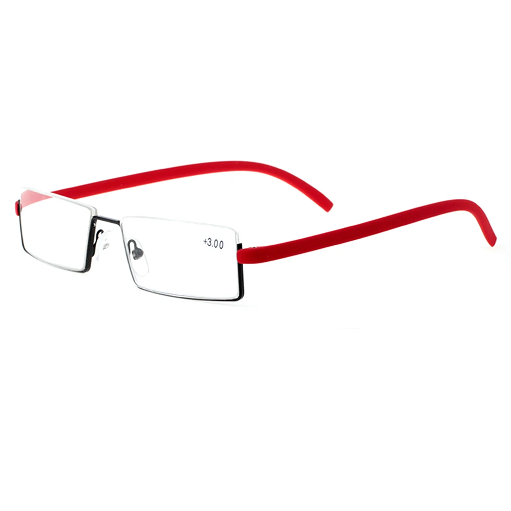

Quality alloy memory shape reading eyewear with flexible temple