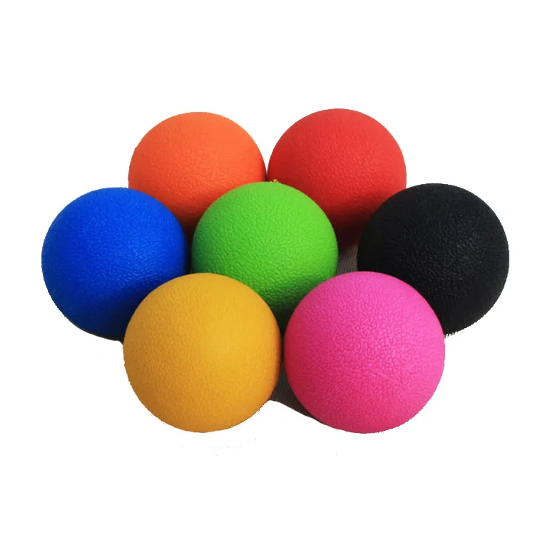 

Funky Color Custom Massage Lacrosse Ball Muscle Roller Engraving Logo Solid Natural Rubber Manual Pilates, Custom logo