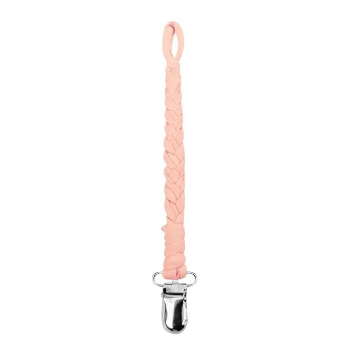 

Handmade Woven Baby Teething Dummy Chain Macrame Cotton Metal Pacifier Clip
