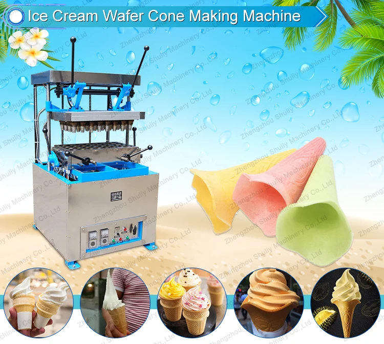 Industrial Ice Cream Cone Baking Maker Ice Cream Cup Making Machine ...