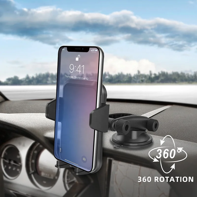 

Car Mobile Phone Holder For Car Dashboard Windshield Long Arm Strong Suction Cell Phone Car Phone Mount For Iphone