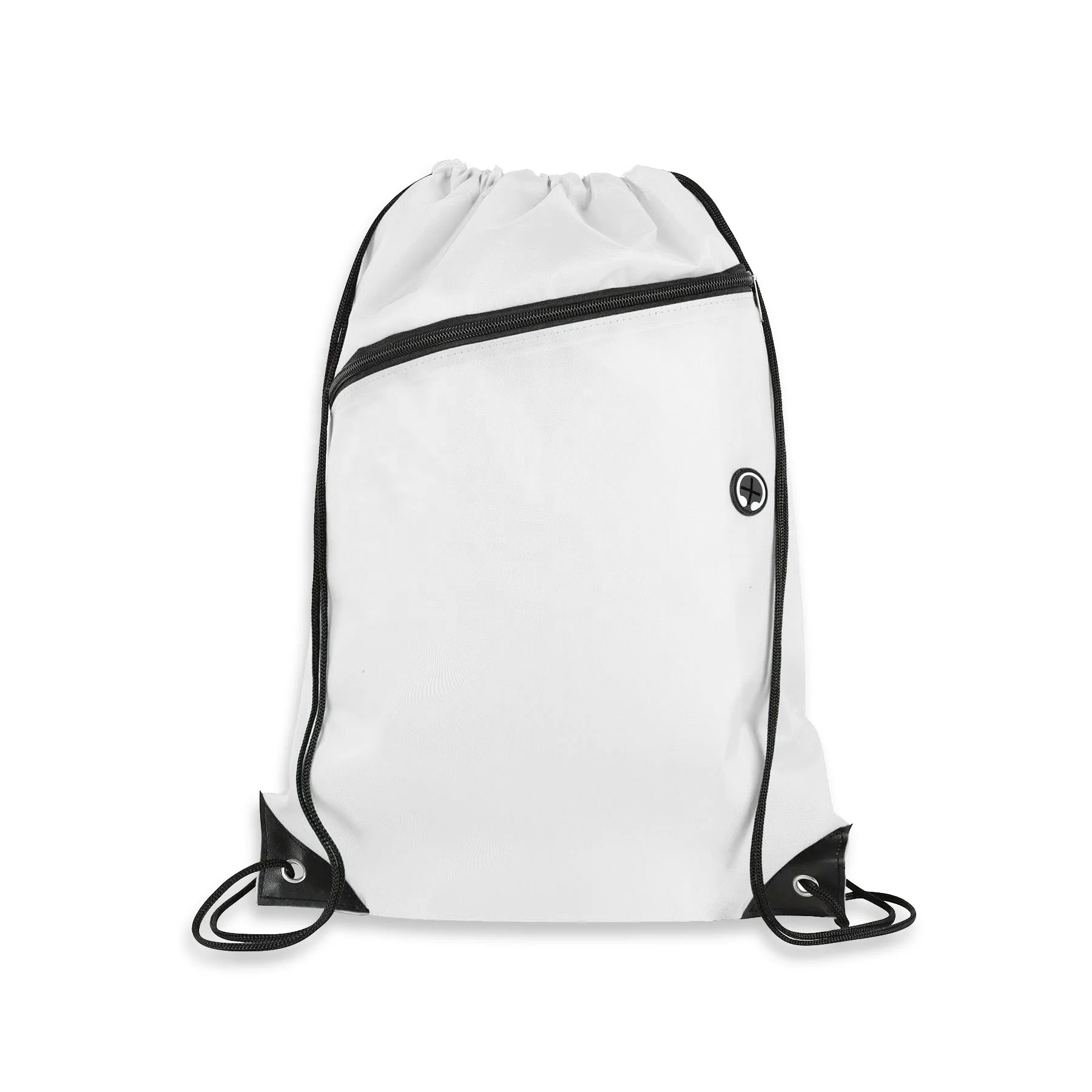 

210D polyester Custom Logo sublimation backpack drawstring sports bags