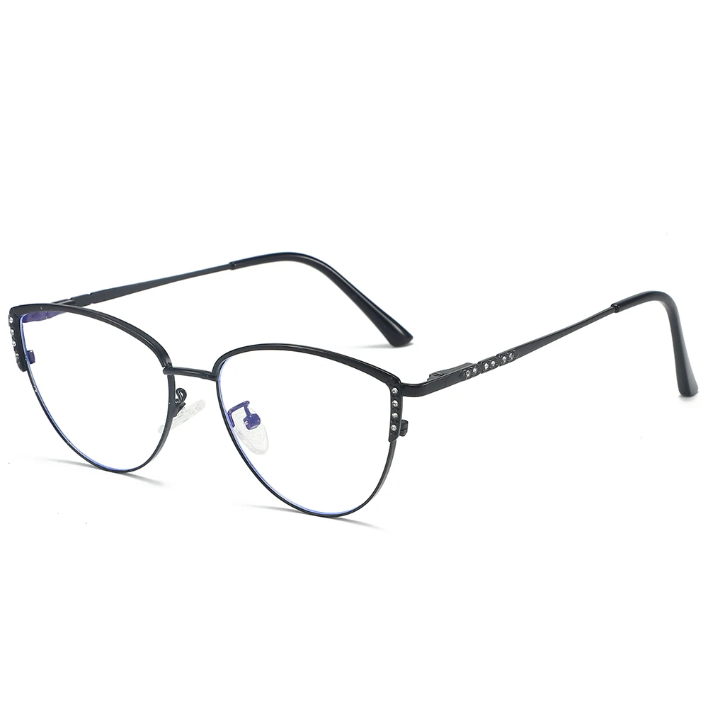 Retro Lady Cat Eye Glasses Frame Fashion Anti Blue Light Eyeglasses Computer Goggles Women Customizable Photochromic Lenses