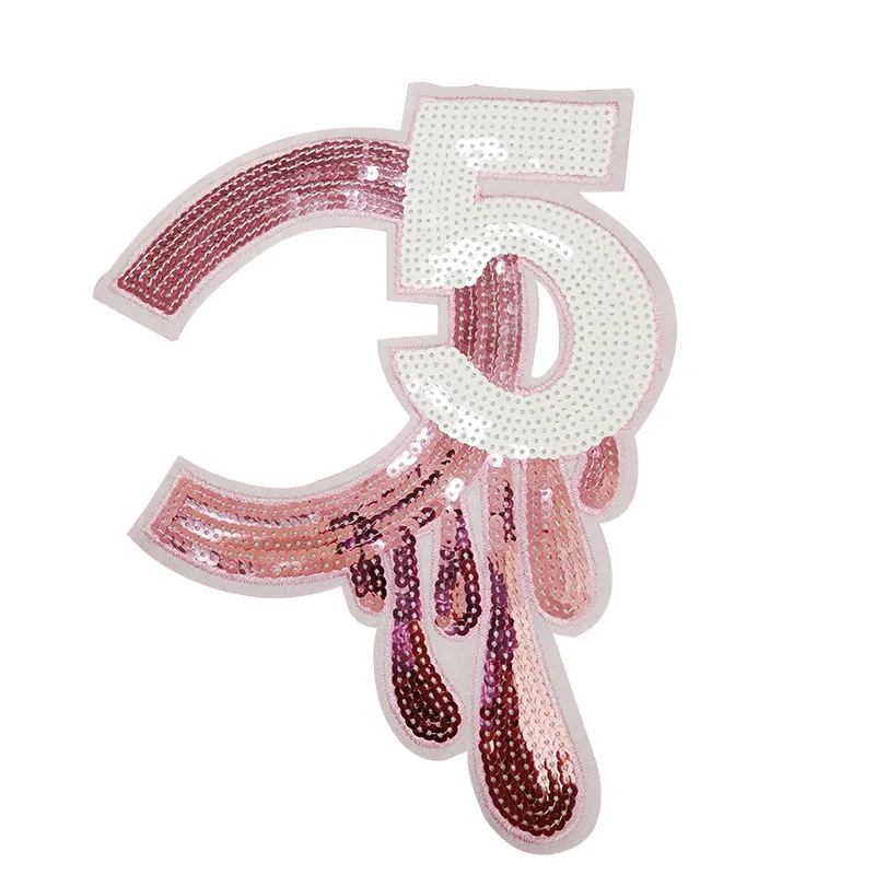

Shuidi 5C Sequin embroidered cloth with embroidered chapter embroidered logo clothes patch DIY customization
