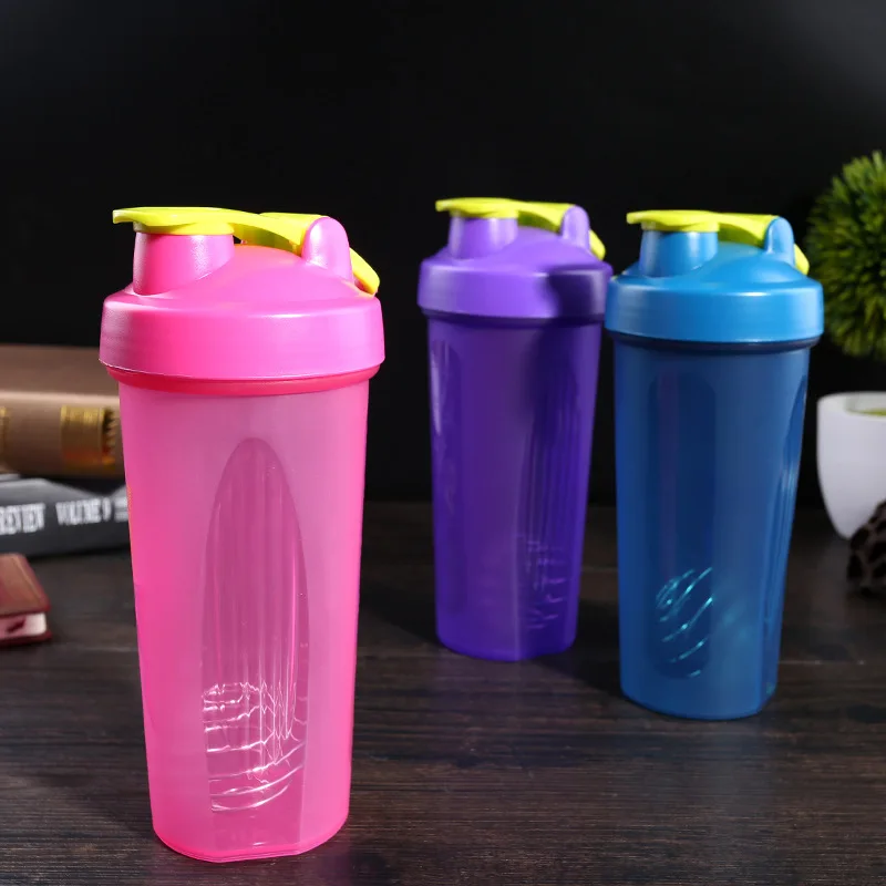 

Custom Logo BPA Free Colorful Gym Sports Plastic Shaker Bottle For Protein With Mixing Ball