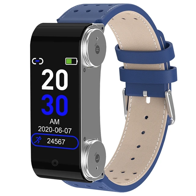 

Smart Watch Earbuds 2 in 1 Activity Bluetooth Bracelet Wireless Stereo Earphones with TWS Sleep Fitness Tracker