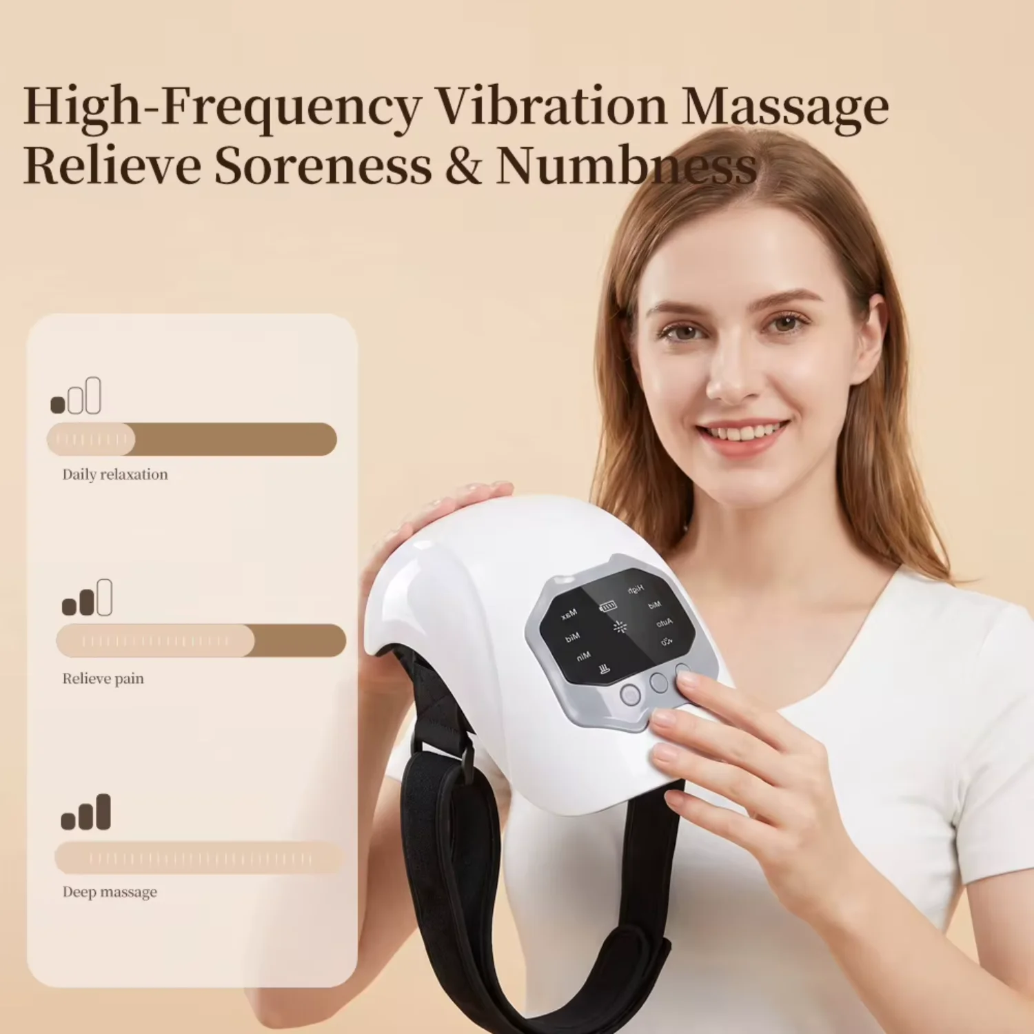 Cheap Sale Wireless Knee Airbag Compression Cycle Massager With Heating and Vibration