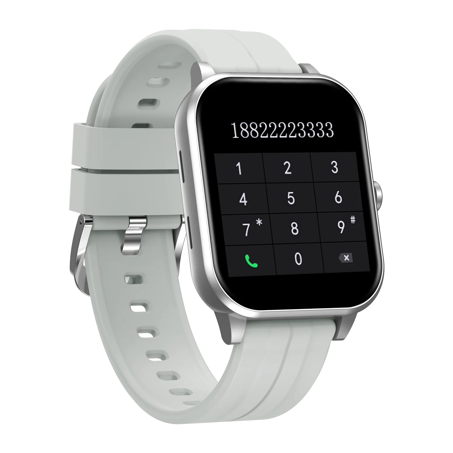 

High precision Test blood pressure oxygen smart wristband Measuring instrument Multifunction health sports watch, Black/silver