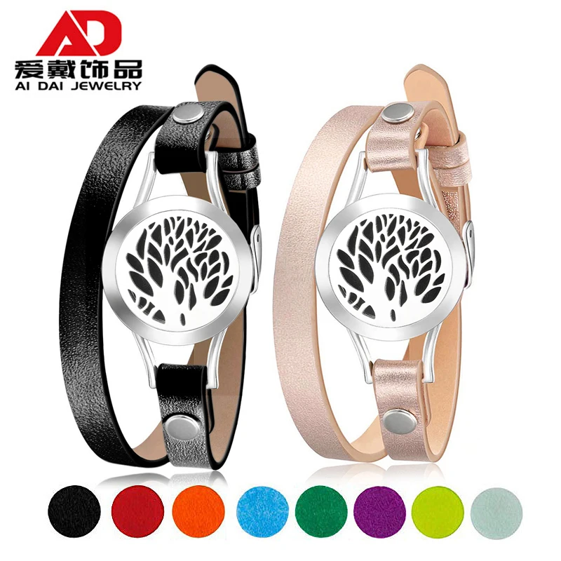 

Stainless steel Korean version of simple personality essential oil 316L bracelet