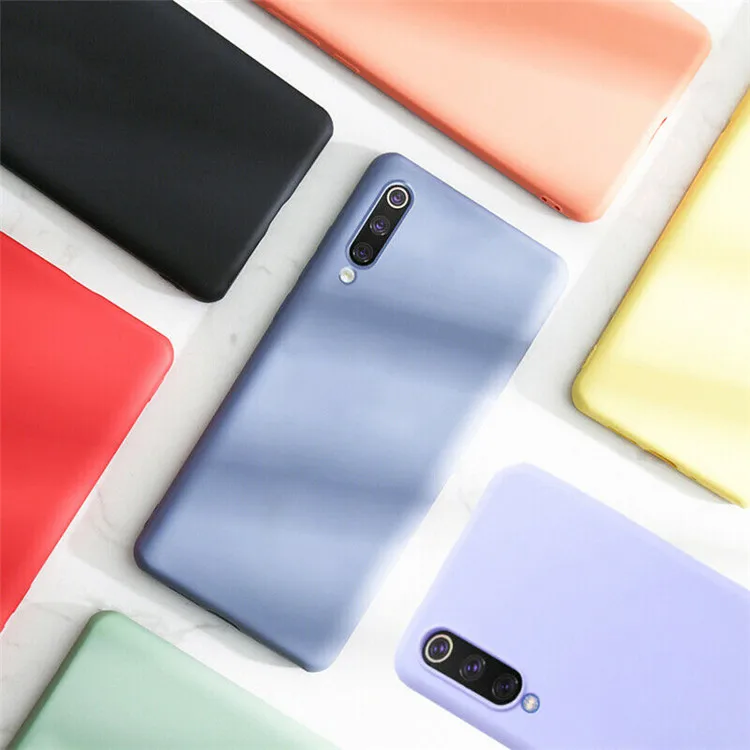 

Liquid Silicone Phone Case For Xiaomi Redmi Note 9 Pro 8T 8 7 Pro Ultra Slim Shock proof Phone Cover for Mi Note 10 9T