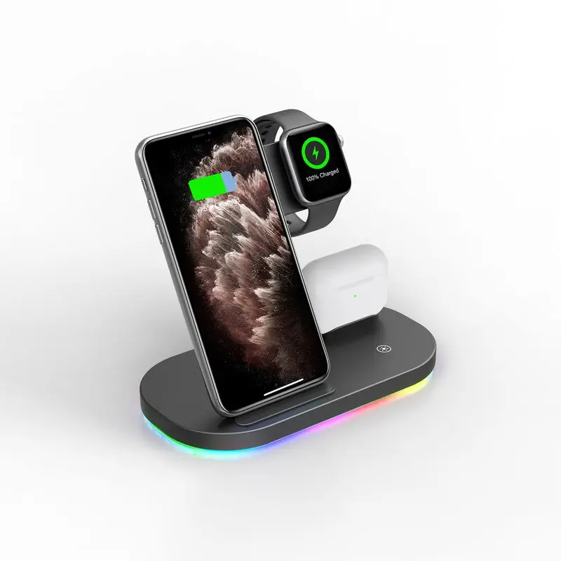 

Wireless charger station for Apple, Black