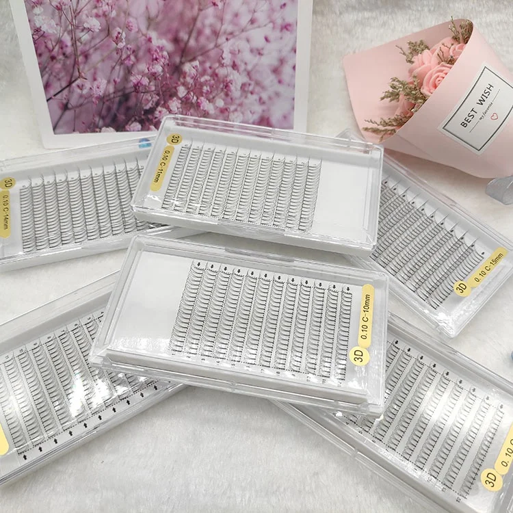 

Hot selling quality 8-15mm private label eyelash extension, Natural black