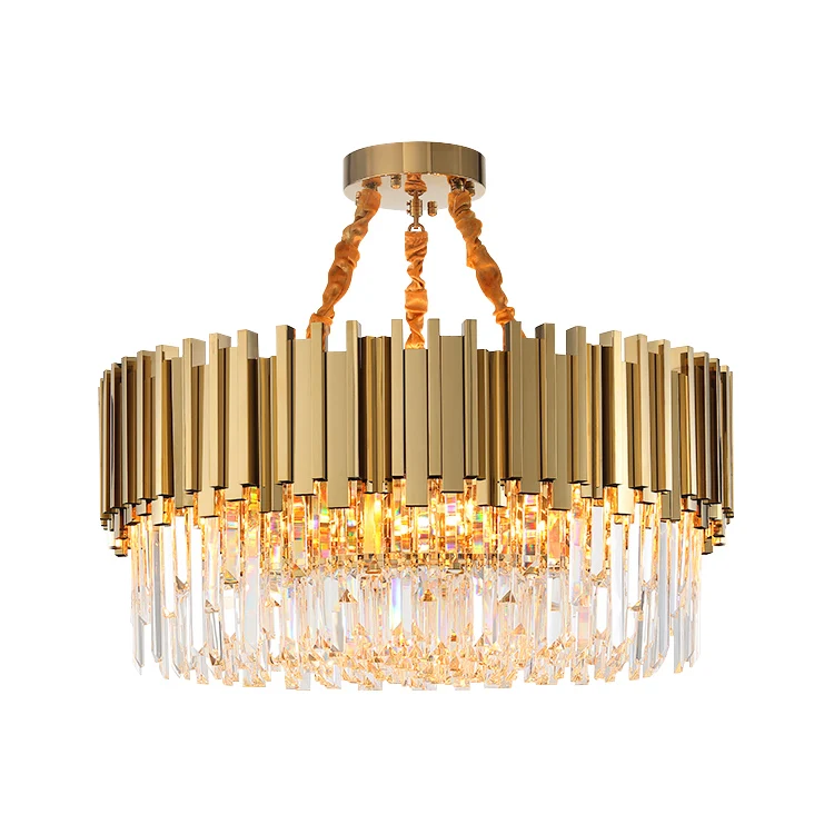 best selling nordic room lighting decor lustre led k9 luxury chandelier modern crystal hanging lamp pendant lights for home