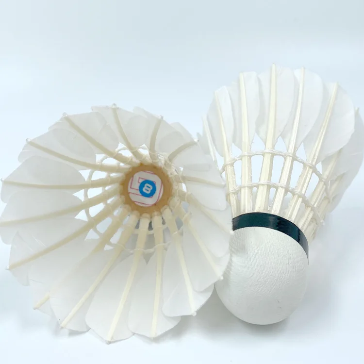 Factory 12 Pcs Goose Feather Feather Badminton Shuttlecocks for Outdoor/Indoor Sports Activities With Great Durability Stability