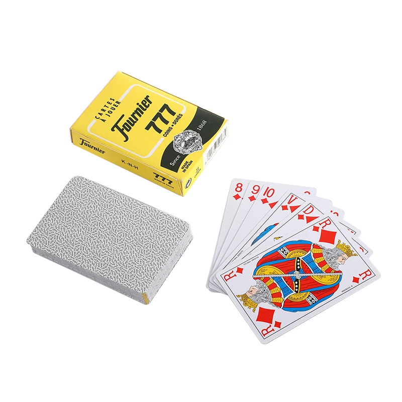 

Factory custom wholesale price playing cards Blue core paper printing Spain poker card