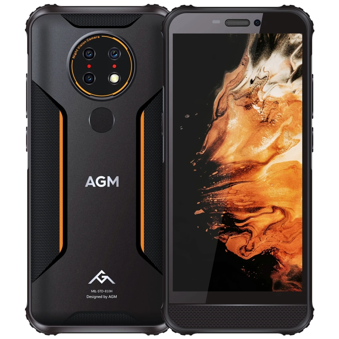 

AGM H3 Night Vision Rugged Triple Back Cameras IP68 Waterproof Fingerprint 5400mAh Battery Cell 5.7 inch Android 4G Phone