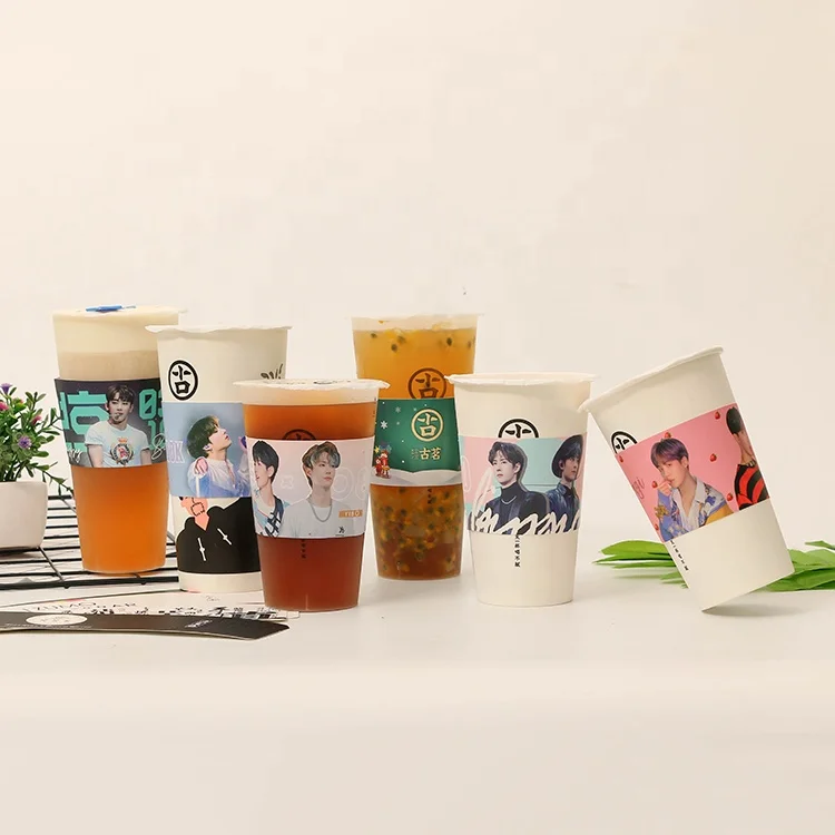 
Disposable kpop cup sleeve printing/coffee cup sleeves/paper cup sleeve 
