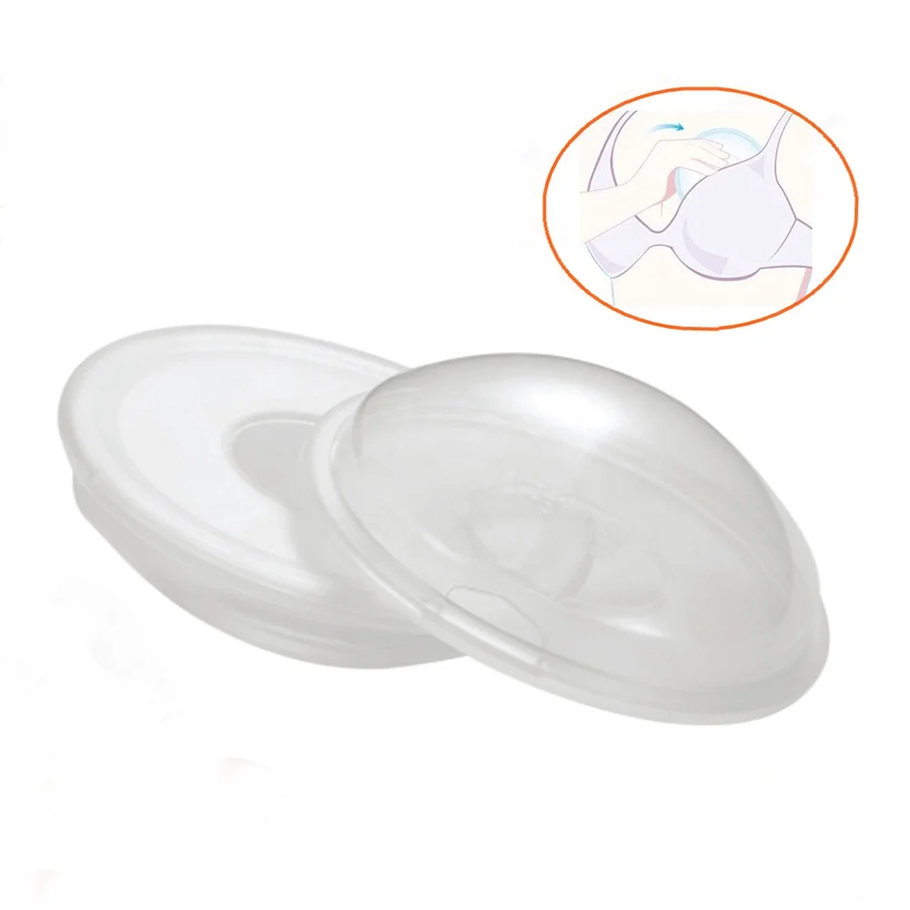

Reusable Food Grade Silicone Breast Milk Collection Shells For Breastfeeding Breastmilk Saver Shield Nursing Cups, Transaprent