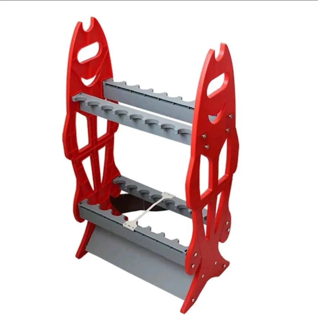 Hot Sale Portable ABS Plastic Fishing Rod Display Rack Holder Designed Rod Stand Various Types of Rods Support