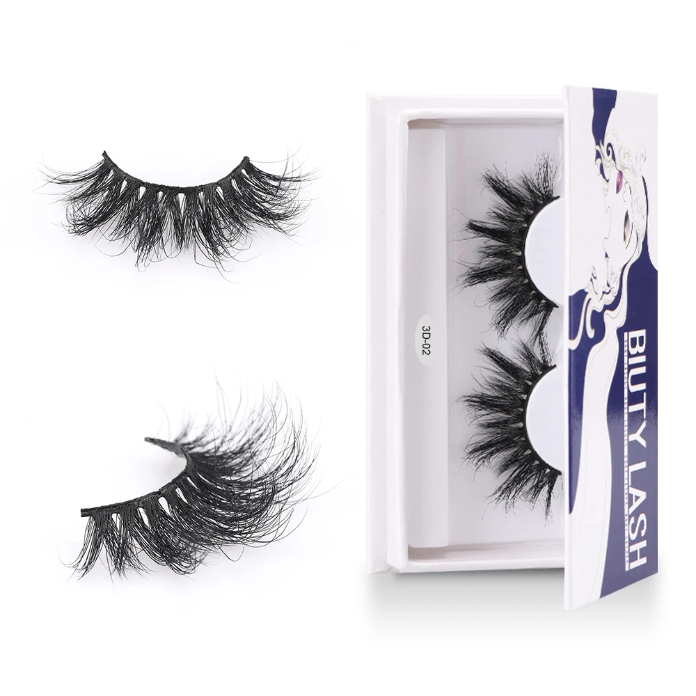 

Custom Private Label Packaging Box 25mm Glue Faux Magnetic Vendor False 5d 3d Mink Lashes Eyelash Extension, Black