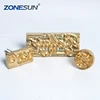 ZONESUN New Personalized Customized Hot Foil Press Stamp Custom Metal Mold Copper Casting Mold Design Pressing Mold