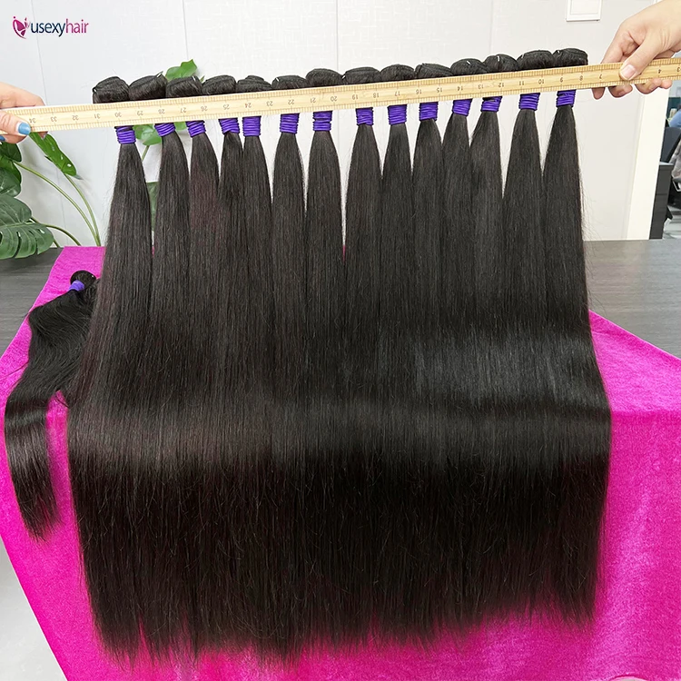 Fast Shipping Wholesale Virgin Cuticle Aligned Filipino Raw Straight Raw Hair Natural Color Bundles 12a Grade Best Hair Vendor