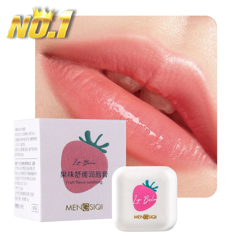 

Mengsiqi 3 Flavors Fast Shipping Hydrating Gloss Organic Fruit Soft Lip Balm