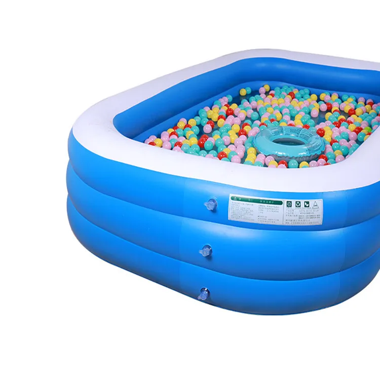 

Adult children inflatable swimming pool outdoor household inflatable baby pool ocean ball pool, Blue