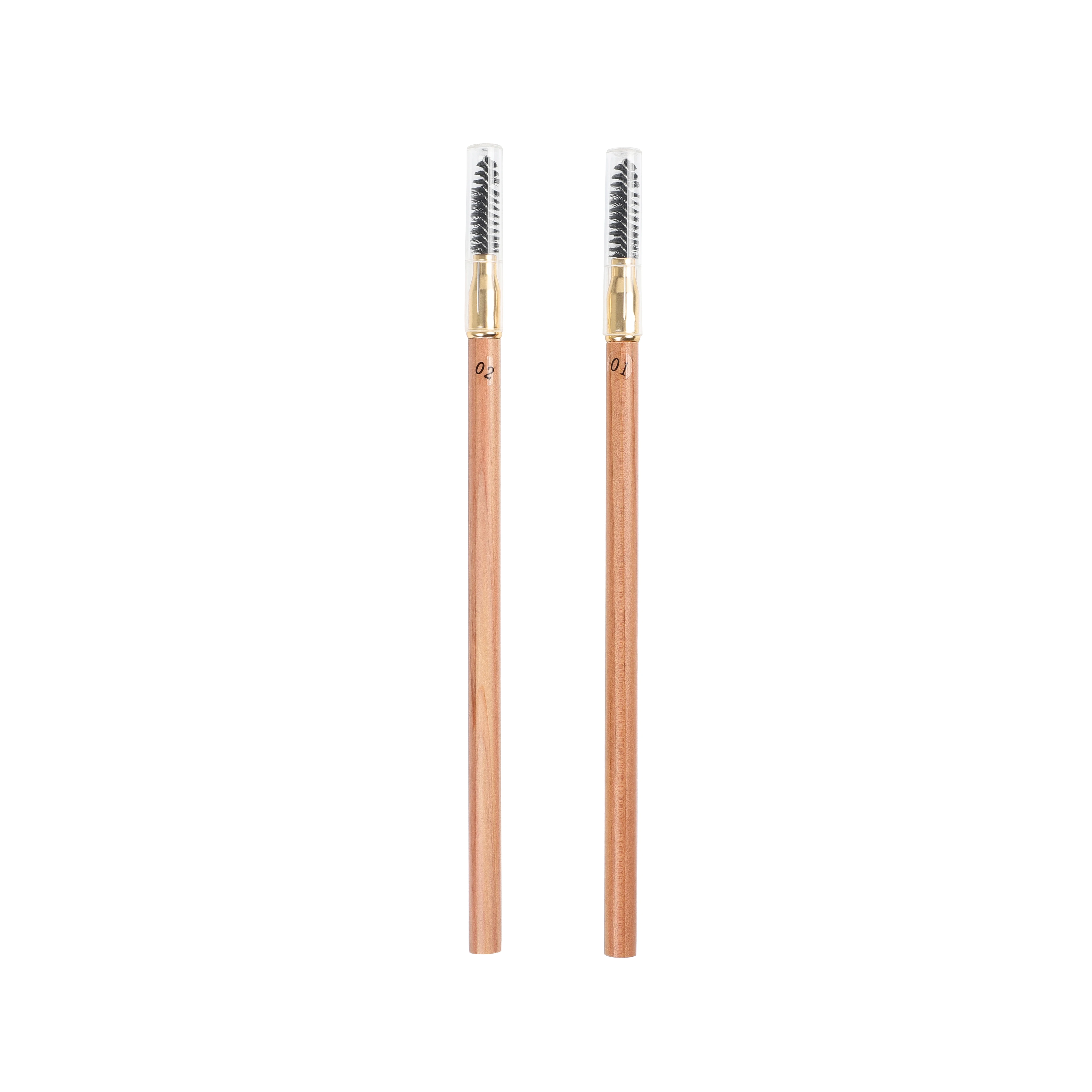 

Hard Waterproof Eyebrow Pencil With Brush Dark Brown and Expresso Color Pencil With Private Label Eyebrow, Dark brown, expresso