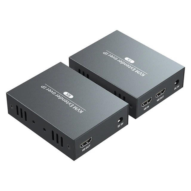 

DT237K Kvm Usb HDMI Transmitter Local Loop Out H.264 120M 150M Audio Video HDMI Extender Over Ip Cat6 Ethernet