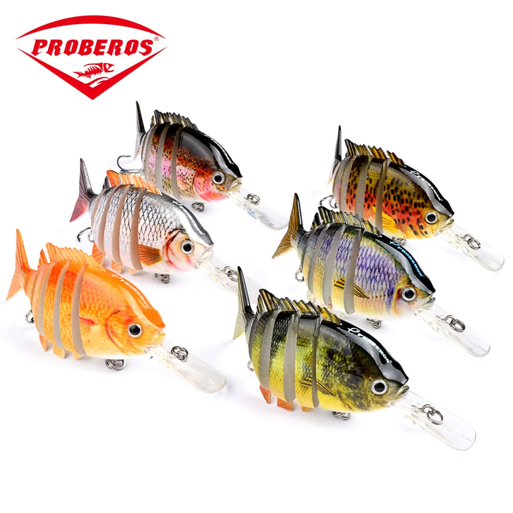 

1PC 17.8g/100mm 6 Segments Fishing Lure Wobbler Swimbait Bait17.8g/100mm For Ocean bait Artificial Jointed Crankbait Decoy Pesca