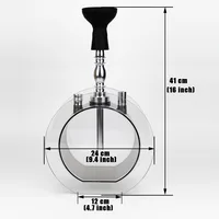 

Acrylic round pot hookah set hookah shisha