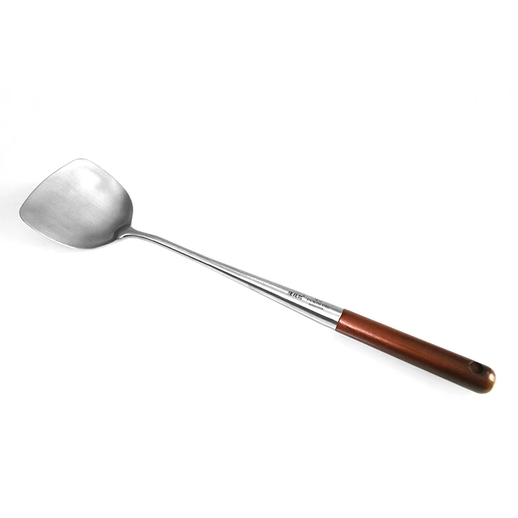 

Stir-fried Spoon Home Fried Shovel Spatula Kitchen Spoon Shovel 304 Stainless Steel Stir-fry Shovel Spoon, Silver