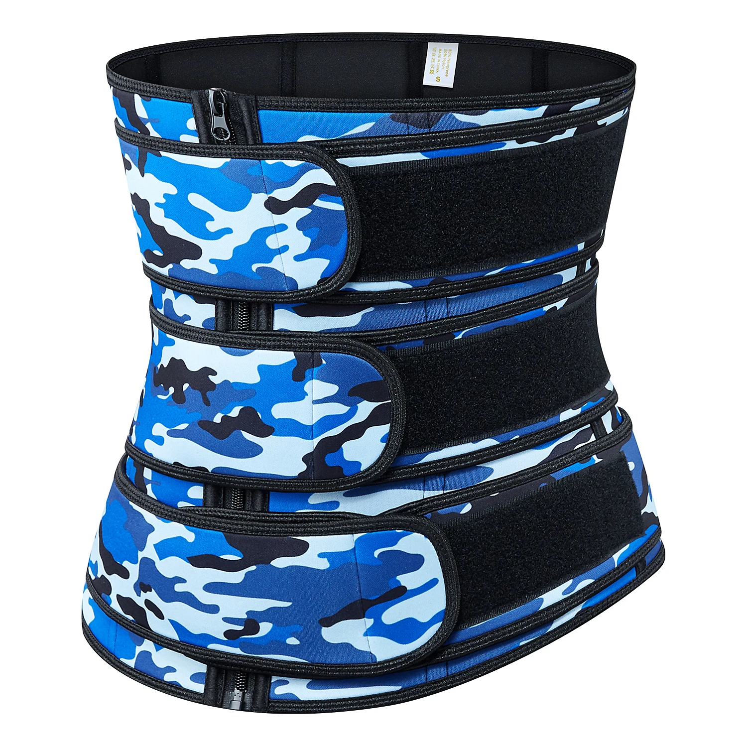 

Factory price camouflage printed three belts waist trainer women waist trainer belt belted waist trainer, Pink,blue